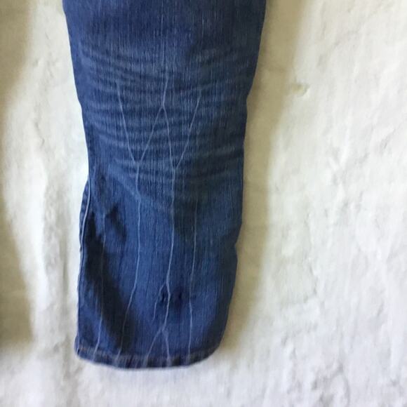 Express Blue Denim Women Cropped Jeans - Picture 10 of 12